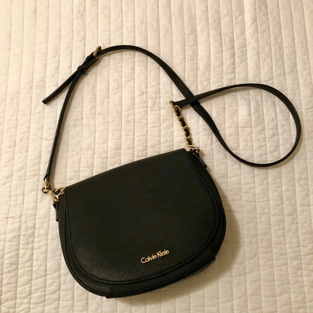 Calvin Klein Saffiano Saddle bag